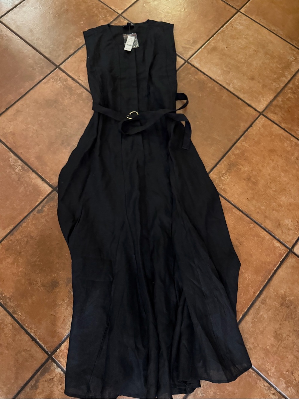 J CREW LINEN TUNIC MAXI DRESS WITH BELT CA671 $248 - Picture 5 of 7